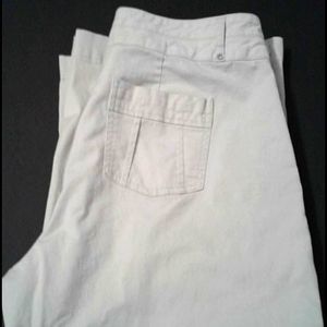 Motto Retro Off-white High Rise Wde Leg Boho Casual Pants 12